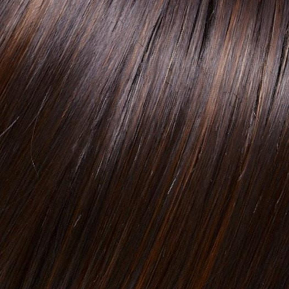 Jon Renau easiPart Medium HD 12" Synthetic Hair Topper (Mono Top) Midnight Cocoa